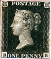 Le Penny-Black représente la Reine Victoria de profil