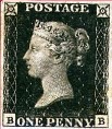 Le Penny-Black représente la Reine Victoria de profil Le Penny-Black représente la Reine Victoria de profil
